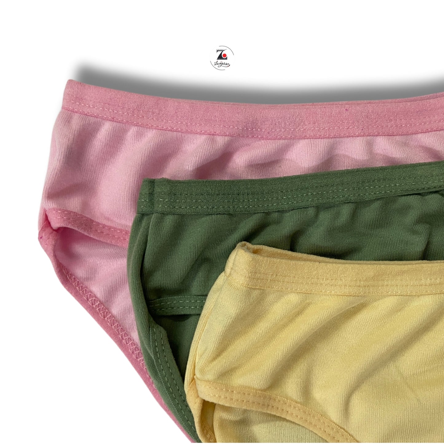 Soft cotton pastel colour briefs pack of 3