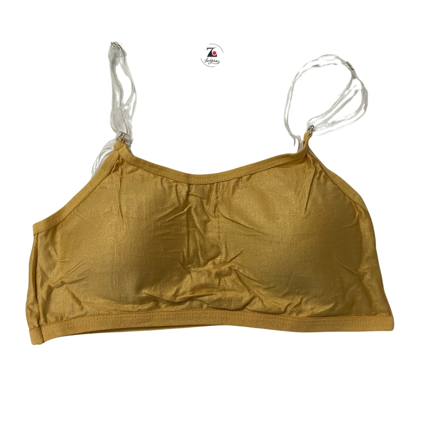 Sports padded bra with transparent straps