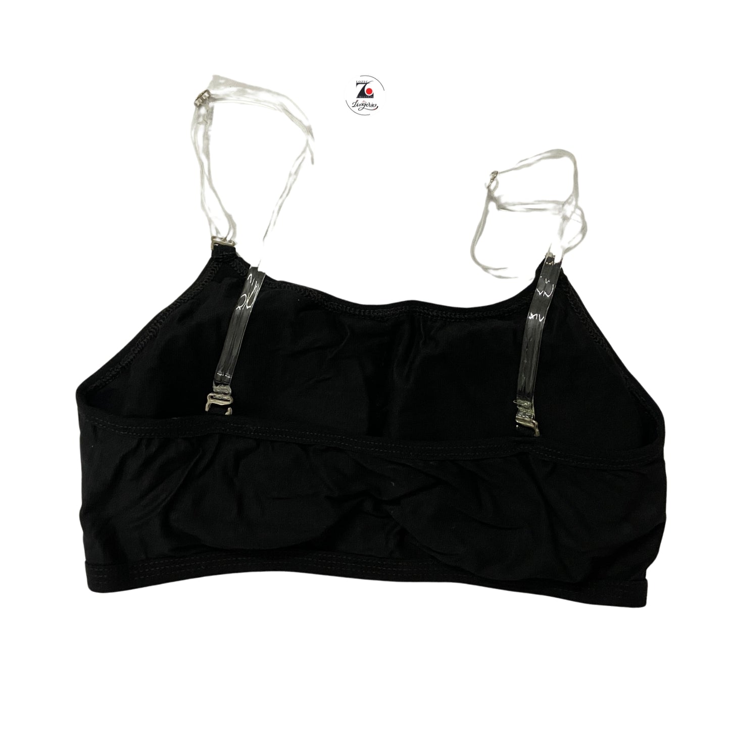 Sports padded bra with transparent straps